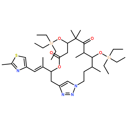 12-Oxa-1,16,17-triazabicyclo[13.2.1]octadeca-15(18),16-diene-7,11-dione, 4,6,8,8-tetramethyl-13-[(1E)-1-methyl-2-(2-methyl-4-thiazolyl)ethenyl]-5,9-bis[(triethylsilyl)oxy]-, (4S,5S,6R,9S,13S)-