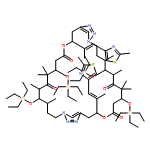 12,29-Dioxa-1,16,17,18,33,34-hexaazatricyclo[30.2.1.115,18]hexatriaconta-15(36),16,32(35),33-tetraene-7,11,24,28-tetrone, 4,6,8,8,21,23,25,25-octamethyl-13,30-bis[(1E)-1-methyl-2-(2-methyl-4-thiazolyl)ethenyl]-5,9,22,26-tetrakis[(triethylsilyl)oxy]-, (4S,5S,6R,9S,13S,21S,22S,23R,26S,30S)-