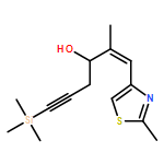 1-Hexen-5-yn-3-ol, 2-methyl-1-(2-methyl-4-thiazolyl)-6-(trimethylsilyl)-, (1Z,3S)-