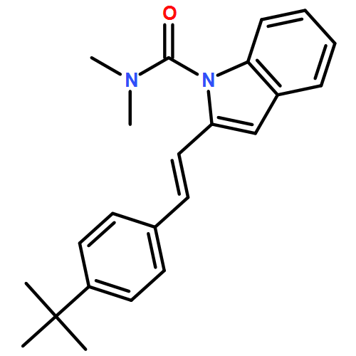 1H-Indole-1-carboxamide, 2-[(1E)-2-[4-(1,1-dimethylethyl)phenyl]ethenyl]-N,N-dimethyl-