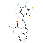 1H-Indole-1-carboxamide, N,N-dimethyl-2-[(1E)-2-(2,3,4,5,6-pentafluorophenyl)ethenyl]-