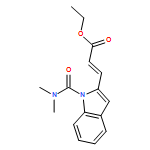 2-Propenoic acid, 3-[1-[(dimethylamino)carbonyl]-1H-indol-2-yl]-, ethyl ester, (2E)-
