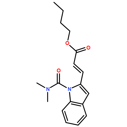 2-Propenoic acid, 3-[1-[(dimethylamino)carbonyl]-1H-indol-2-yl]-, butyl ester, (2E)-