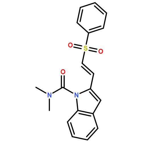 1H-Indole-1-carboxamide, N,N-dimethyl-2-[(1E)-2-(phenylsulfonyl)ethenyl]-