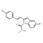1H-Indole-1-carboxamide, 5-bromo-2-[(1E)-2-(4-bromophenyl)ethenyl]-N,N-dimethyl-