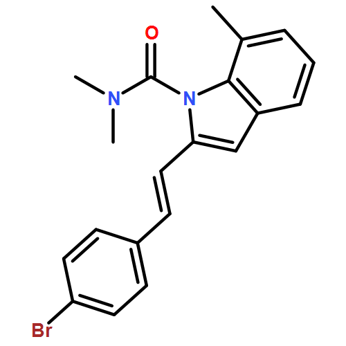 1H-Indole-1-carboxamide, 2-[(1E)-2-(4-bromophenyl)ethenyl]-N,N,7-trimethyl-