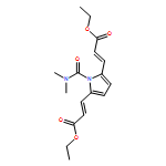 2-Propenoic acid, 3,3'-[1-[(dimethylamino)carbonyl]-1H-pyrrole-2,5-diyl]bis-, 1,1'-diethyl ester, (2E,2'E)-
