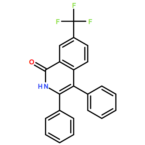 1(2H)-Isoquinolinone, 3,4-diphenyl-7-(trifluoromethyl)-