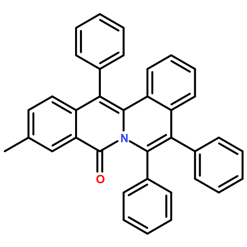 8H-Dibenzo[a,g]quinolizin-8-one, 10-methyl-5,6,13-triphenyl-