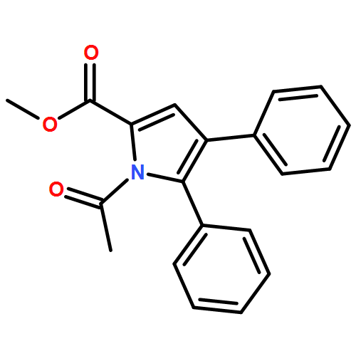 1H-Pyrrole-2-carboxylic acid, 1-acetyl-4,5-diphenyl-, methyl ester
