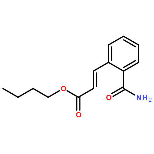 2-Propenoic acid, 3-[2-(aminocarbonyl)phenyl]-, butyl ester, (2E)-