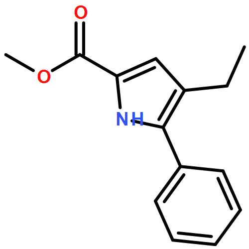 1H-Pyrrole-2-carboxylic acid, 4-ethyl-5-phenyl-, methyl ester