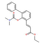 2-Propenoic acid, 3-[2-[[(dimethylamino)carbonyl]oxy][1,1'-biphenyl]-3-yl]-, ethyl ester, (2E)-