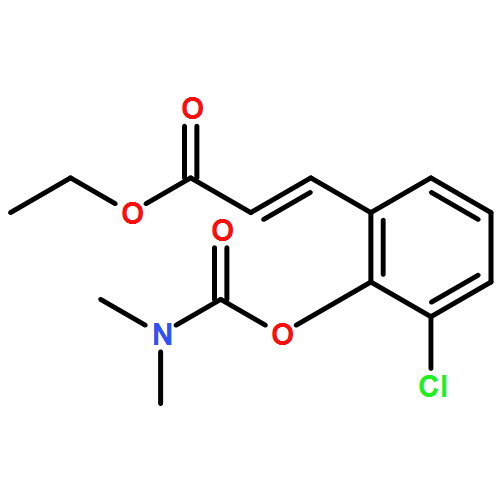 2-Propenoic acid, 3-[3-chloro-2-[[(dimethylamino)carbonyl]oxy]phenyl]-, ethyl ester, (2E)-