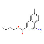 2-Propenoic acid, 3-[2-(aminocarbonyl)-5-methylphenyl]-, butyl ester, (2E)-