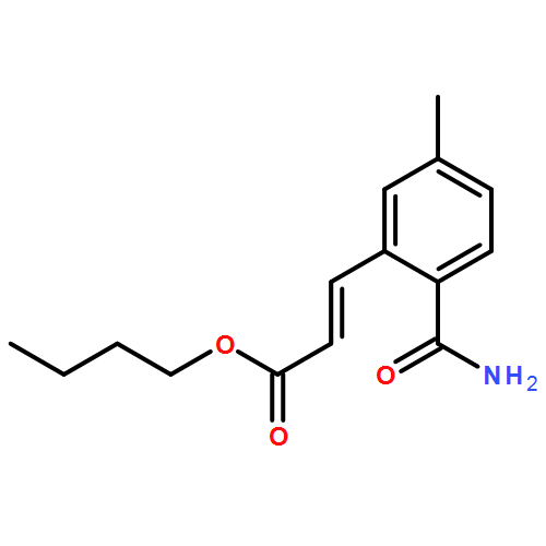 2-Propenoic acid, 3-[2-(aminocarbonyl)-5-methylphenyl]-, butyl ester, (2E)-