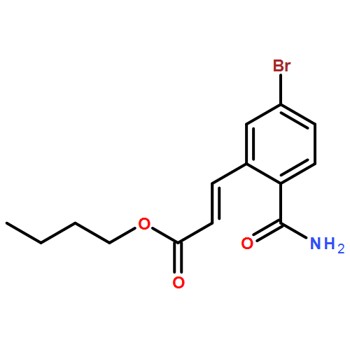 2-Propenoic acid, 3-[2-(aminocarbonyl)-5-bromophenyl]-, butyl ester, (2E)-