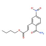 2-Propenoic acid, 3-[2-(aminocarbonyl)-5-nitrophenyl]-, butyl ester, (2E)-