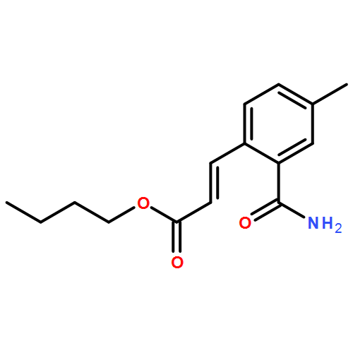 2-Propenoic acid, 3-[2-(aminocarbonyl)-4-methylphenyl]-, butyl ester, (2E)-
