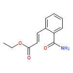 2-Propenoic acid, 3-[2-(aminocarbonyl)phenyl]-, ethyl ester, (2E)-