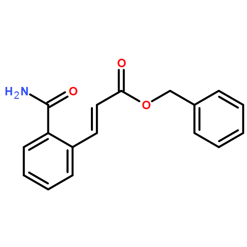 2-Propenoic acid, 3-[2-(aminocarbonyl)phenyl]-, phenylmethyl ester, (2E)-