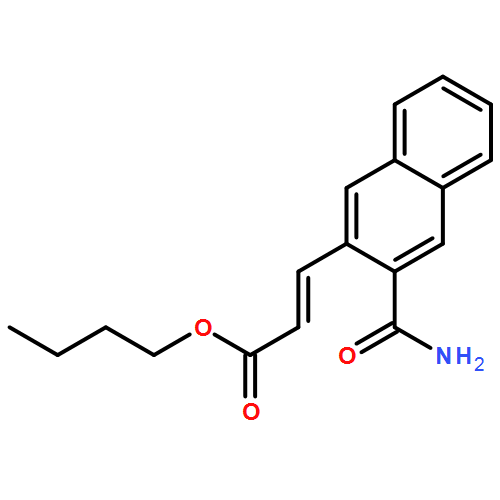 2-Propenoic acid, 3-[3-(aminocarbonyl)-2-naphthalenyl]-, butyl ester, (2E)-