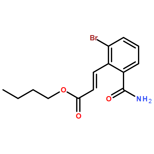 2-Propenoic acid, 3-[2-(aminocarbonyl)-6-bromophenyl]-, butyl ester, (2E)-
