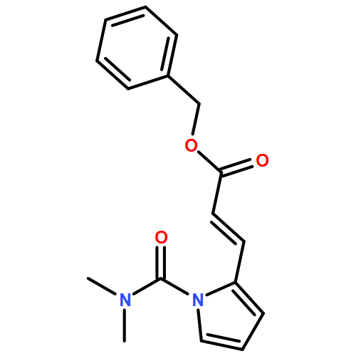 2-Propenoic acid, 3-[1-[(dimethylamino)carbonyl]-1H-pyrrol-2-yl]-, phenylmethyl ester, (2E)-