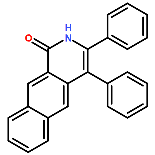 Benz[g]isoquinolin-1(2H)-one, 3,4-diphenyl-