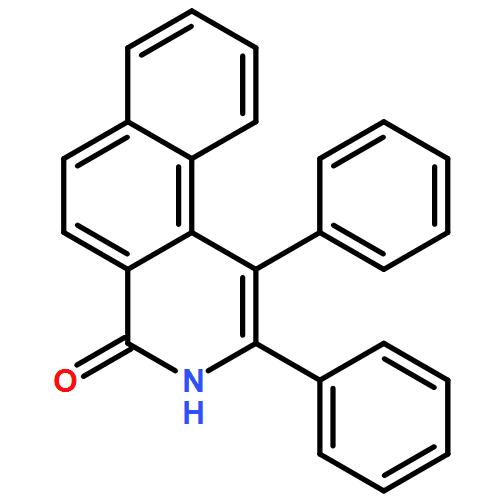 Benz[f]isoquinolin-4(3H)-one, 1,2-diphenyl-