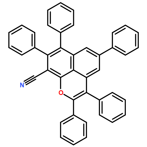 Naphtho[1,8-bc]pyran-9-carbonitrile, 2,3,5,7,8-pentaphenyl-