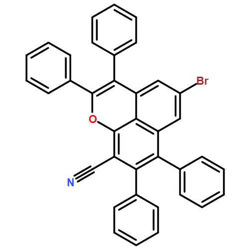 Naphtho[1,8-bc]pyran-9-carbonitrile, 5-bromo-2,3,7,8-tetraphenyl-