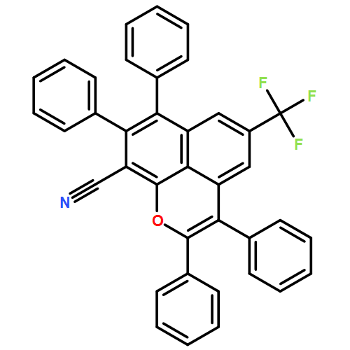 Naphtho[1,8-bc]pyran-9-carbonitrile, 2,3,7,8-tetraphenyl-5-(trifluoromethyl)-