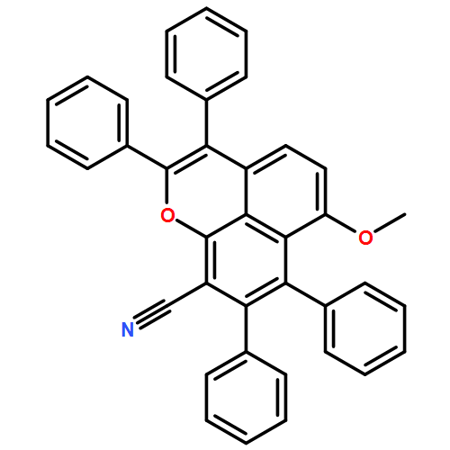 Naphtho[1,8-bc]pyran-9-carbonitrile, 6-methoxy-2,3,7,8-tetraphenyl-