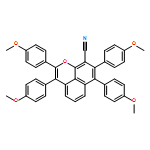 Naphtho[1,8-bc]pyran-9-carbonitrile, 2,3,7,8-tetrakis(4-methoxyphenyl)-