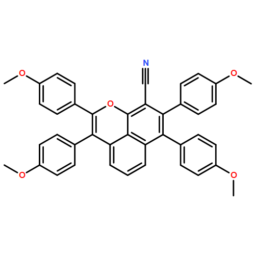 Naphtho[1,8-bc]pyran-9-carbonitrile, 2,3,7,8-tetrakis(4-methoxyphenyl)-