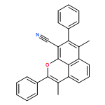 Naphtho[1,8-bc]pyran-9-carbonitrile, 3,7-dimethyl-2,8-diphenyl-