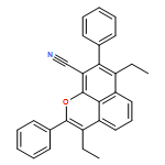 Naphtho[1,8-bc]pyran-9-carbonitrile, 3,7-diethyl-2,8-diphenyl-