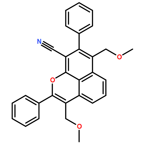Naphtho[1,8-bc]pyran-9-carbonitrile, 3,7-bis(methoxymethyl)-2,8-diphenyl-
