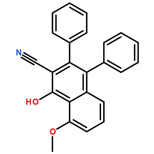 2-Naphthalenecarbonitrile, 1-hydroxy-8-methoxy-3,4-diphenyl-