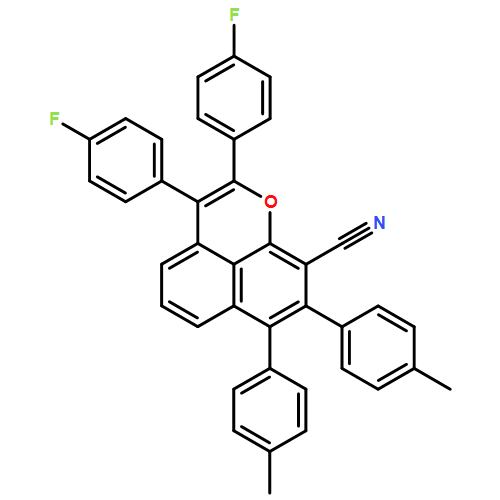 Naphtho[1,8-bc]pyran-9-carbonitrile, 2,3-bis(4-fluorophenyl)-7,8-bis(4-methylphenyl)-