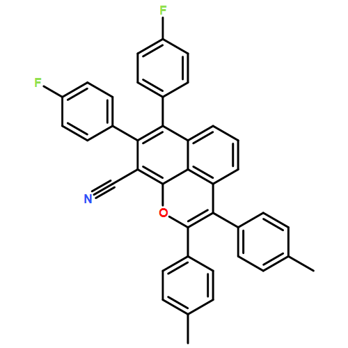 Naphtho[1,8-bc]pyran-9-carbonitrile, 7,8-bis(4-fluorophenyl)-2,3-bis(4-methylphenyl)-