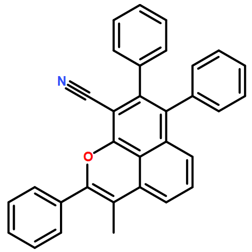 Naphtho[1,8-bc]pyran-9-carbonitrile, 3-methyl-2,7,8-triphenyl-