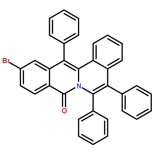 8H-Dibenzo[a,g]quinolizin-8-one, 11-bromo-5,6,13-triphenyl-