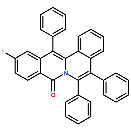 8H-Dibenzo[a,g]quinolizin-8-one, 11-iodo-5,6,13-triphenyl-