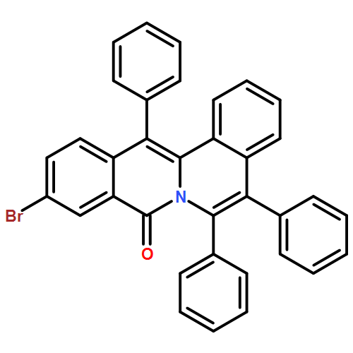 8H-Dibenzo[a,g]quinolizin-8-one, 10-bromo-5,6,13-triphenyl-