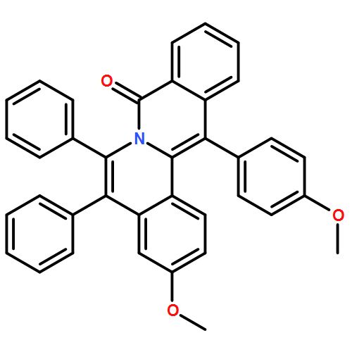 8H-Dibenzo[a,g]quinolizin-8-one, 3-methoxy-13-(4-methoxyphenyl)-5,6-diphenyl-