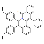 8H-Dibenzo[a,g]quinolizin-8-one, 5,6-bis(4-methoxyphenyl)-13-phenyl-