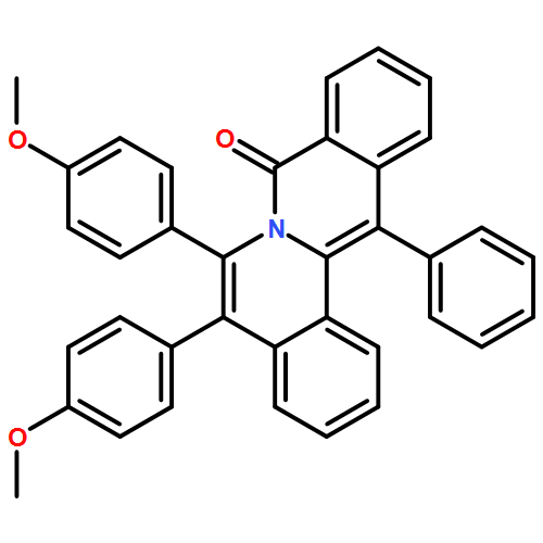 8H-Dibenzo[a,g]quinolizin-8-one, 5,6-bis(4-methoxyphenyl)-13-phenyl-