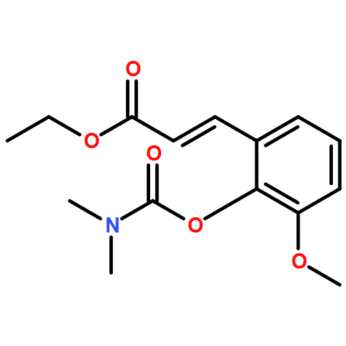 2-Propenoic acid, 3-[2-[[(dimethylamino)carbonyl]oxy]-3-methoxyphenyl]-, ethyl ester, (2E)-